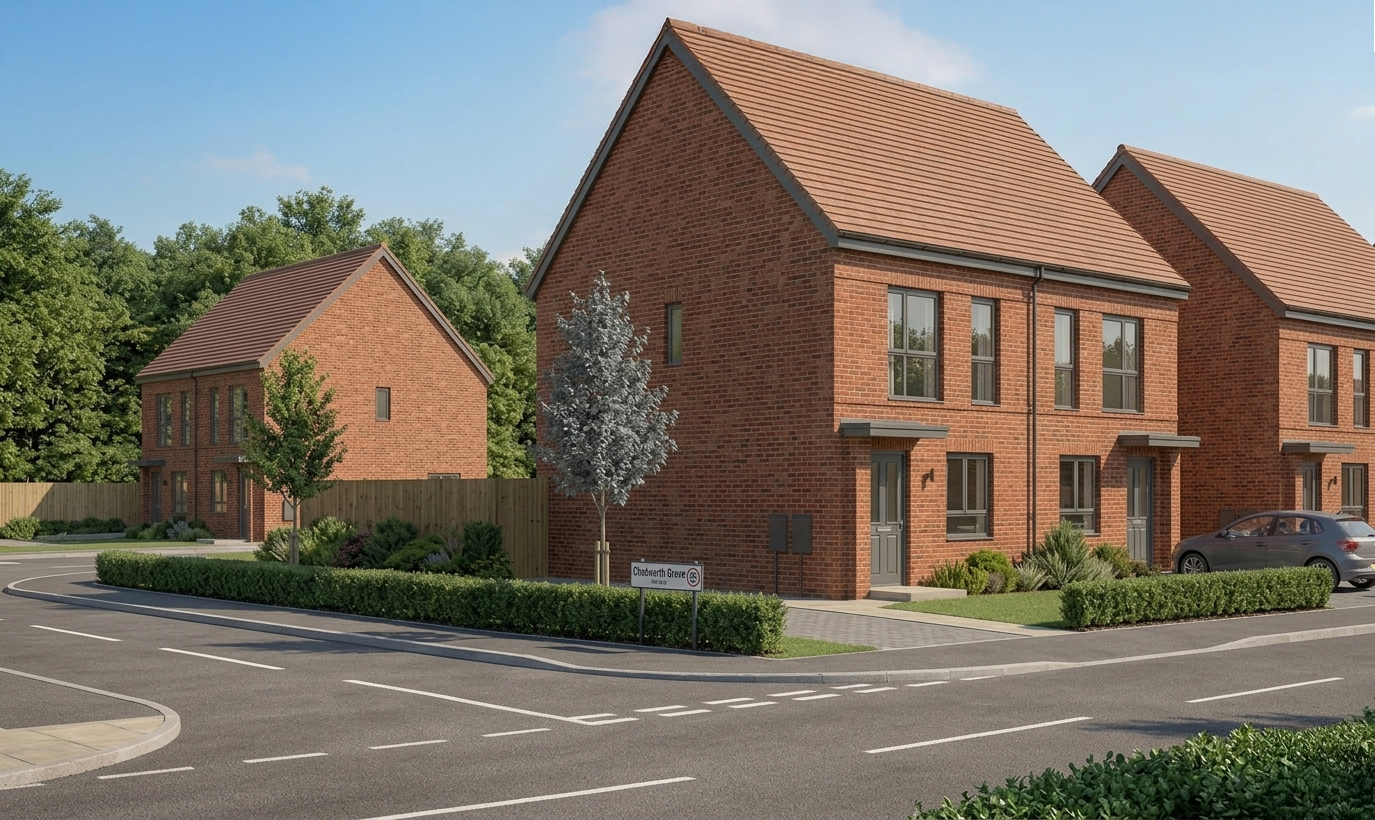 Sano Homes new-build street